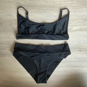 frankies bikinis size large black bikini